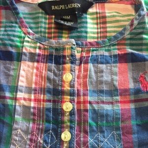 Baby plaid Polo dress